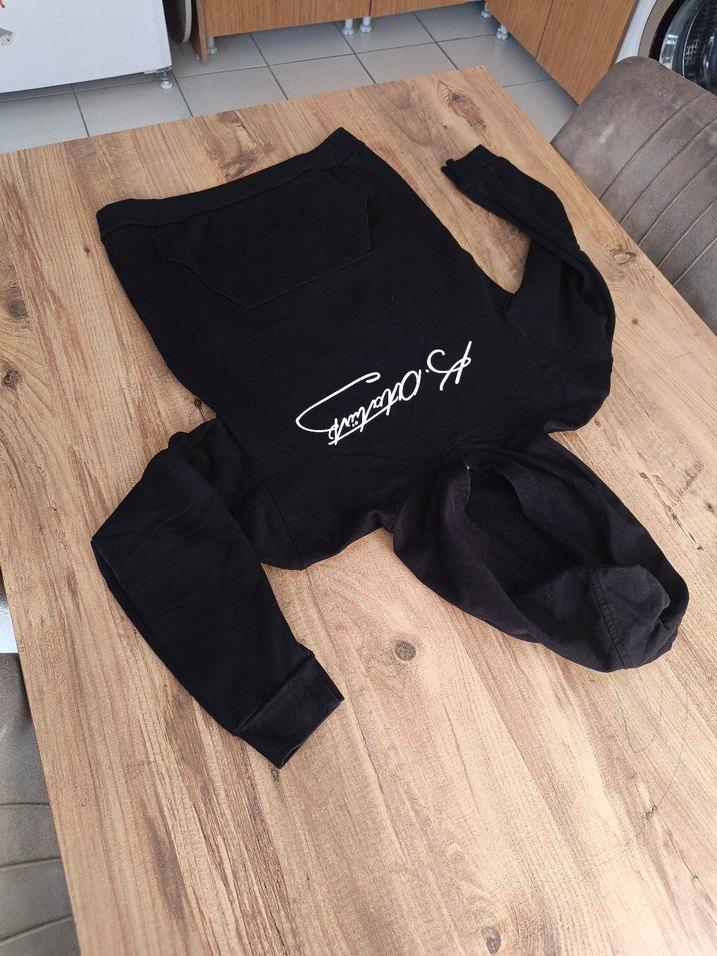 LCW Erkek ocuk Siyah Kapüşonlu Sweatshirt - Görsel 5