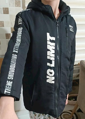 DEFACTO Erkek Çocuk Siyah Fermuarlı Mont - Görsel 2