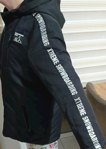 DEFACTO Erkek Çocuk Siyah Fermuarlı Mont - Görsel 3