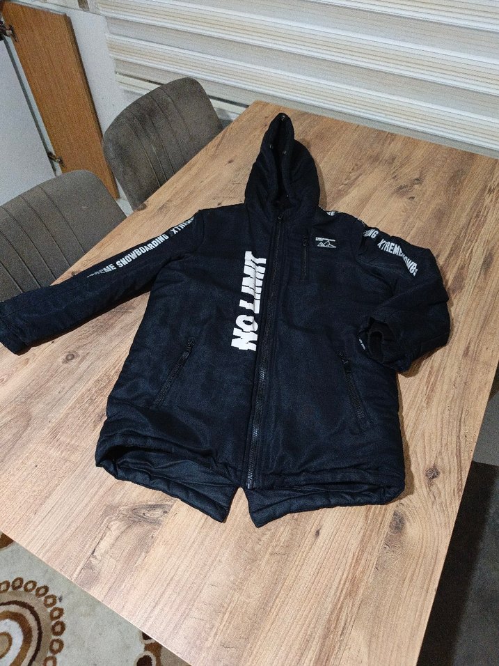 DEFACTO Erkek Çocuk Siyah Fermuarlı Mont - Görsel 5