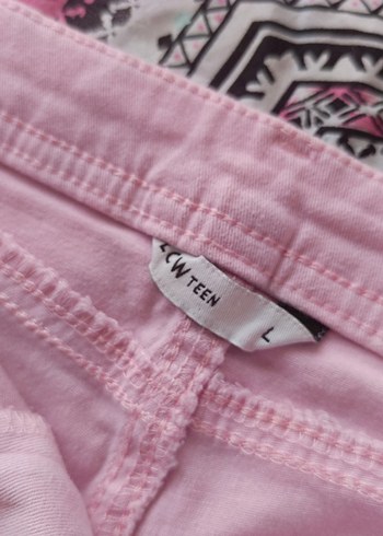 LCW KAYİK YAKA BLUZ VE MİDİ ŞORT - Görsel 5