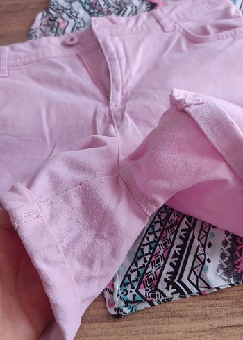 LCW KAYİK YAKA BLUZ VE MİDİ ŞORT - Görsel 12