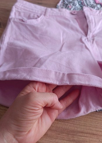 LCW KAYİK YAKA BLUZ VE MİDİ ŞORT - Görsel 14