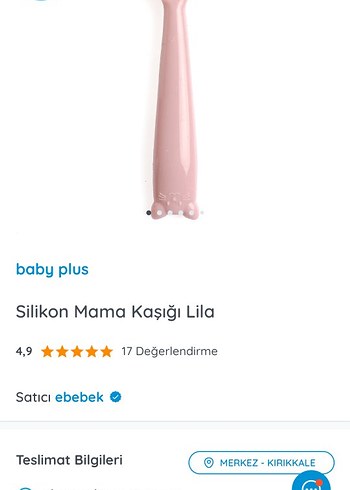 E BEBEK
Pastel Pembe Çocuk Tabak, Çatal, Bıçak Seti - Görsel 5