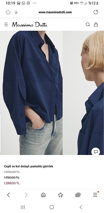 Massimo Dutti Orjinal marka gömlek