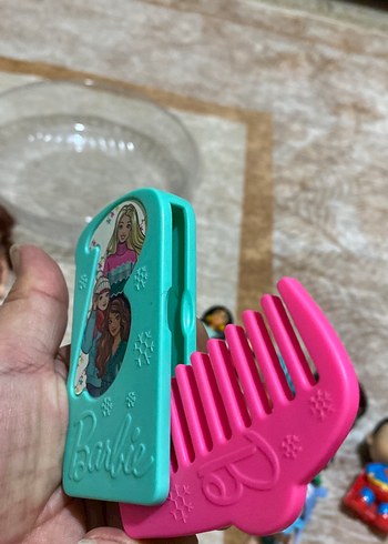 2 adet peluş ve Renkli Karışık Oyuncak Seti 1 adet barbie tarak - Görsel 17