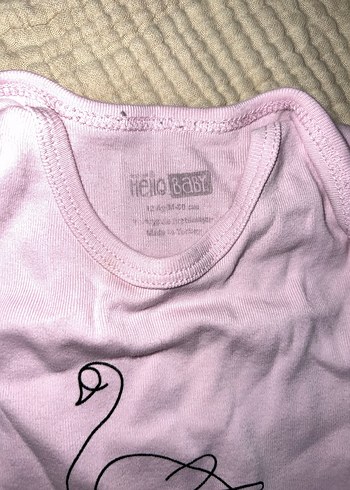 Uzun Kollu Pembe Bebek Body - Görsel 2