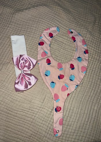 Düğmeli Pembe Leopar Desenli Bebek Şapkası - Görsel 2