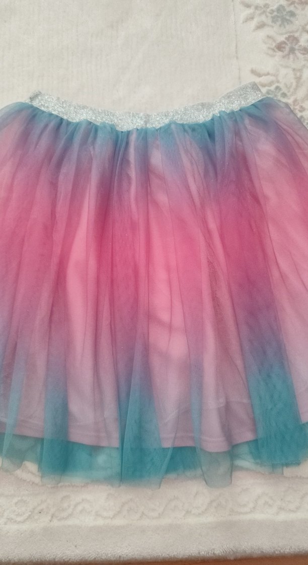 Renkli Tie-Dye Kız Çocuk Etek - Görsel 2