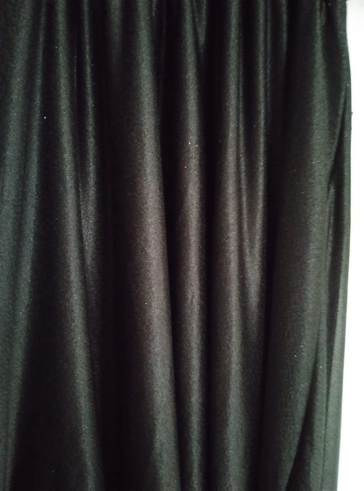 Siyah Uzun şifon Elbise standart beden - Görsel 3