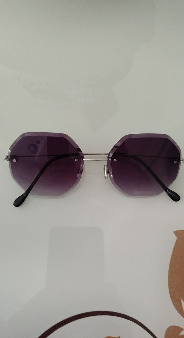 Mor Gotik Tarz Kadın Güneş Gözlüğü - Görsel 2