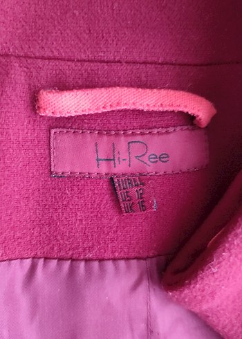 Bordo Uzun Kadın Kaban - Görsel 9