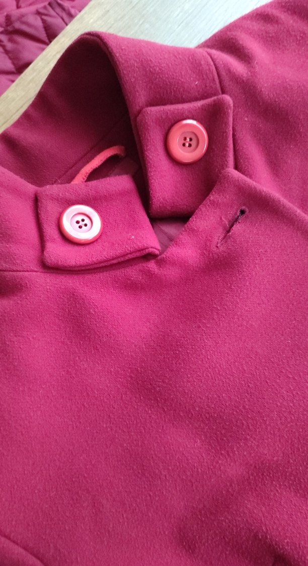 Bordo Uzun Kadın Kaban - Görsel 3