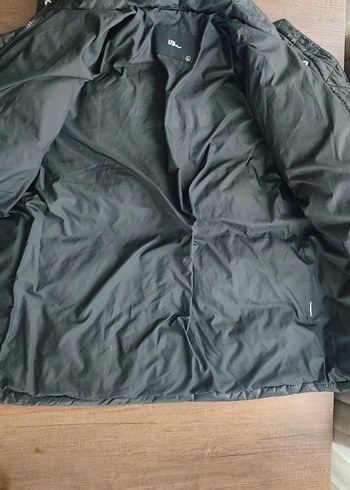 Fermuar ve çıt çıt düğmeli siyah Kadın Kışlık Mont Outlet ürünü - Görsel 3