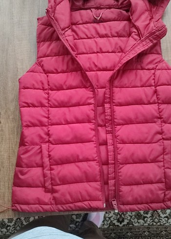 S beden koyu kırmızı yelek - Görsel 3