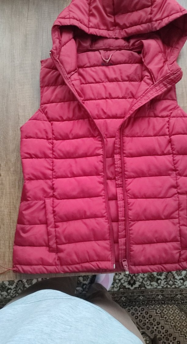 S beden koyu kırmızı yelek - Görsel 3