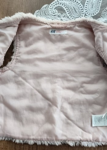 Kız Çocuk Kürklü Bej Yelek - Görsel 2