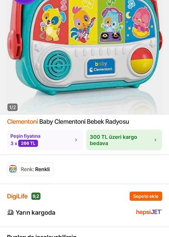 Beden Renkli Baby Clementoni Eğitici Oyuncak