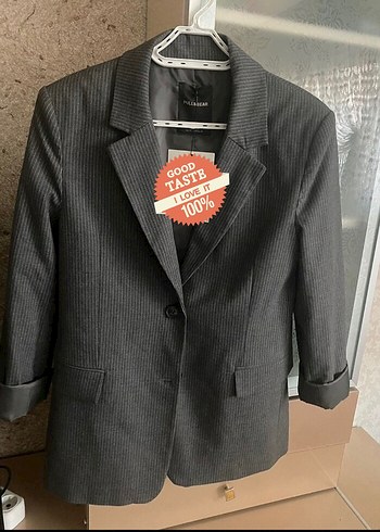 Gri Kadın Blazer Ceket
