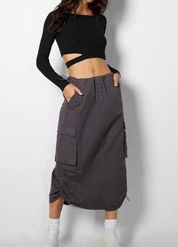 Bershka kargo etek