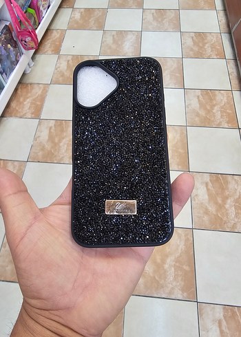 Siyah Payetli Gotik Telefon Kılıfı iphone 16