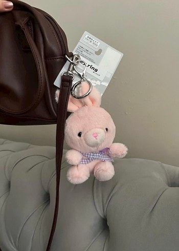 Hello Kitty Pembe Peluş Tavşan çanta charmı