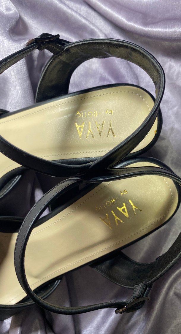 Siyah Tokalı Kalın Topuklu Platform Kadın Ayakkabı - Görsel 5