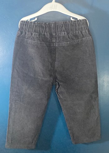 LC Waikiki Erkek Çocuk Gri Bol Kesim Kadife Pantolon