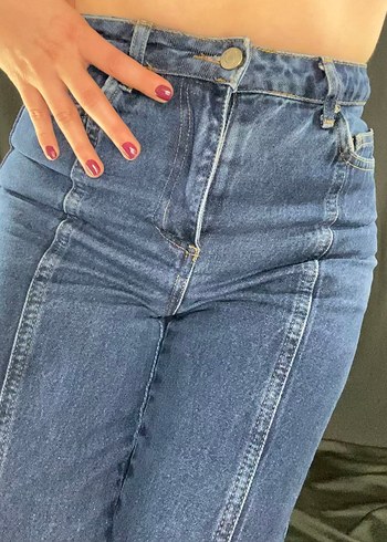 Trendyol & Milla Lacivert Midi Kot Pantolon