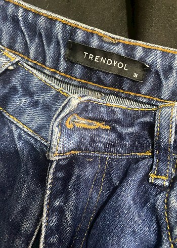 36 Beden Lacivert Midi Kot Pantolon