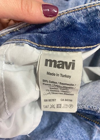 s Beden mavi Renk Orta Bel Kadın Jean