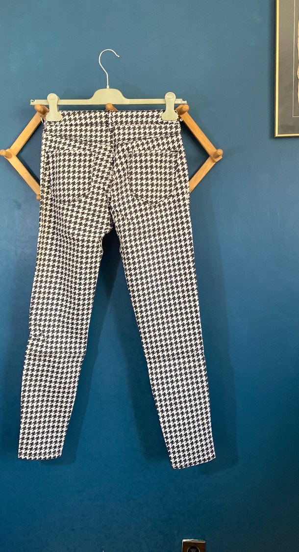 Kadın Desenli Kemerli Pantolon - Görsel 5