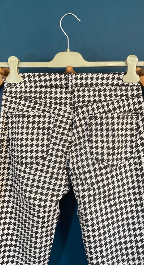 Kadın Desenli Kemerli Pantolon - Görsel 4