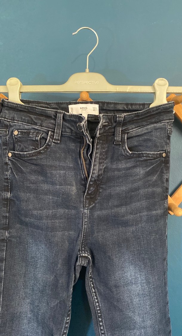 Gri 34 Beden Mango Kot Pantolon - Görsel 2