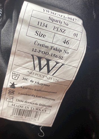 Erkek Kemerli Siyah Regular Fit Kumaş Pantolon - Görsel 5