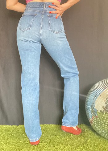 Yüksek Bel Kadın Kot Pantolon - Görsel 3