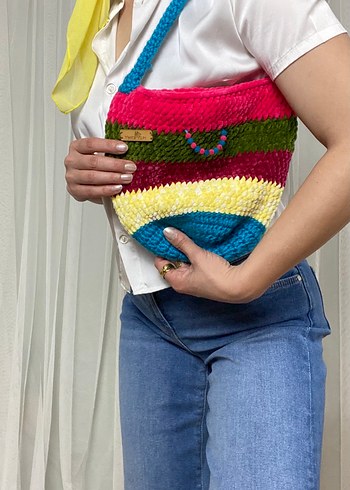 Renkli Kadın Kol Çantası - Görsel 5