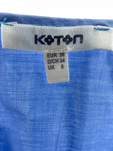 36 Beden mavi Renk Koton Bluz %70 İndirimli.