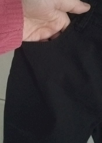 Siyah Normal Boy Kadın Kot Pantolon - Görsel 7