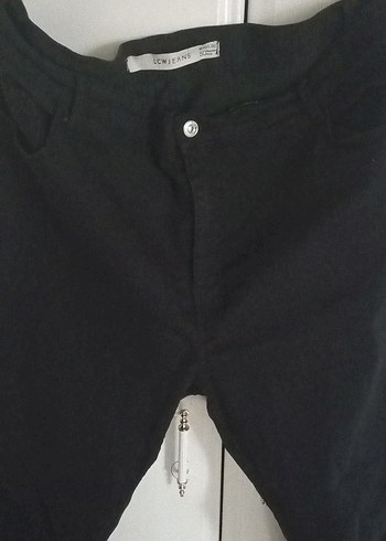 Siyah Normal Boy Kadın Kot Pantolon - Görsel 3