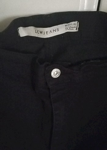 Siyah Normal Boy Kadın Kot Pantolon - Görsel 2