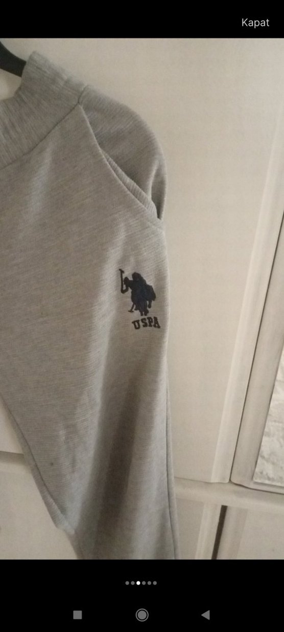 Gri Erkek Rahat Kesim Eşofman Altı - Görsel 2