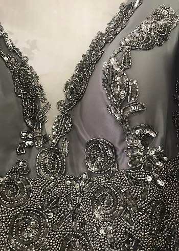 Seçil gri füme Abiye Elbise - Görsel 4