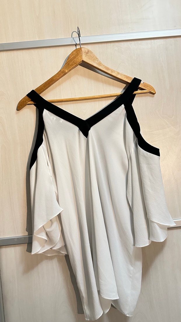 Siyah-Beyaz ipekyol Kadın Bluz - Görsel 2