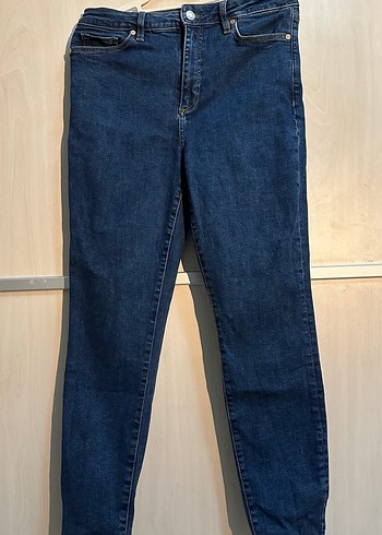 Zara Lacivert Kadın Denim Pantolon - Görsel 5