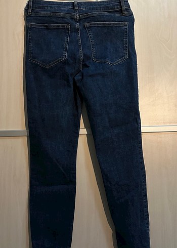 Zara Lacivert Kadın Denim Pantolon - Görsel 3