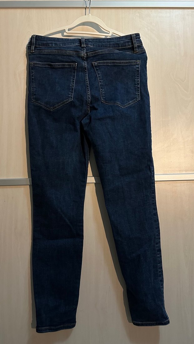 Zara Lacivert Kadın Denim Pantolon - Görsel 3