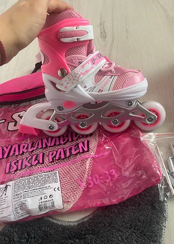 30-33numara ayarlanabilir ışıklı paten - Görsel 4