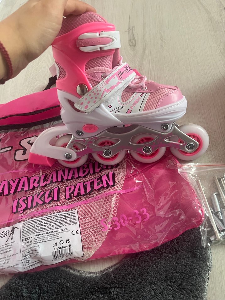 30-33numara ayarlanabilir ışıklı paten - Görsel 4