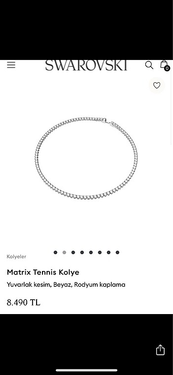 Swarovski matrix tennis Kolye